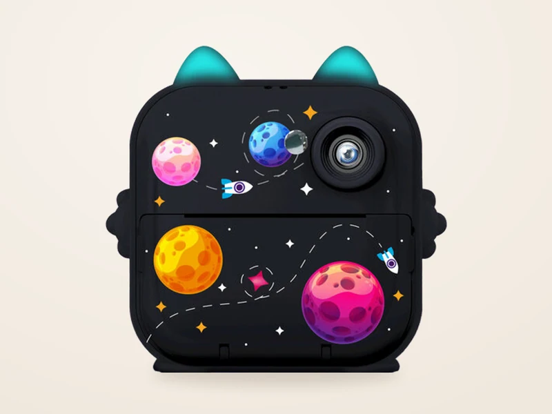 Детский фотоаппарат Aimoto Magic Cam с моментальной печатью, чёрный