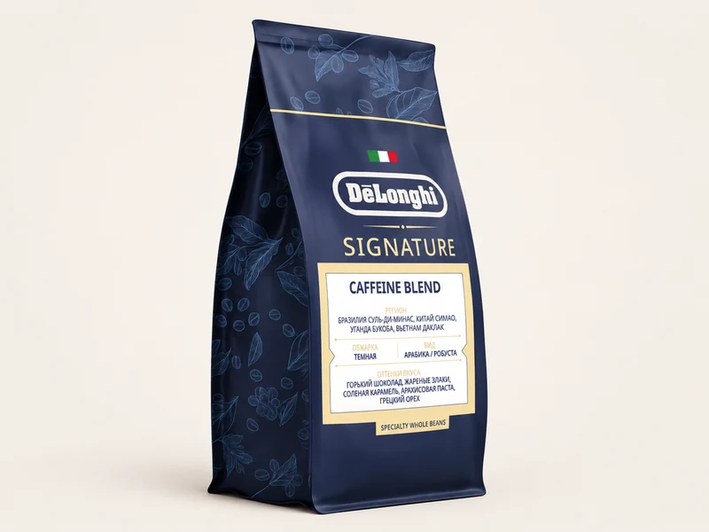 Кофе в зернах De’Longhi Signature Caffeine Blend, 1 кг