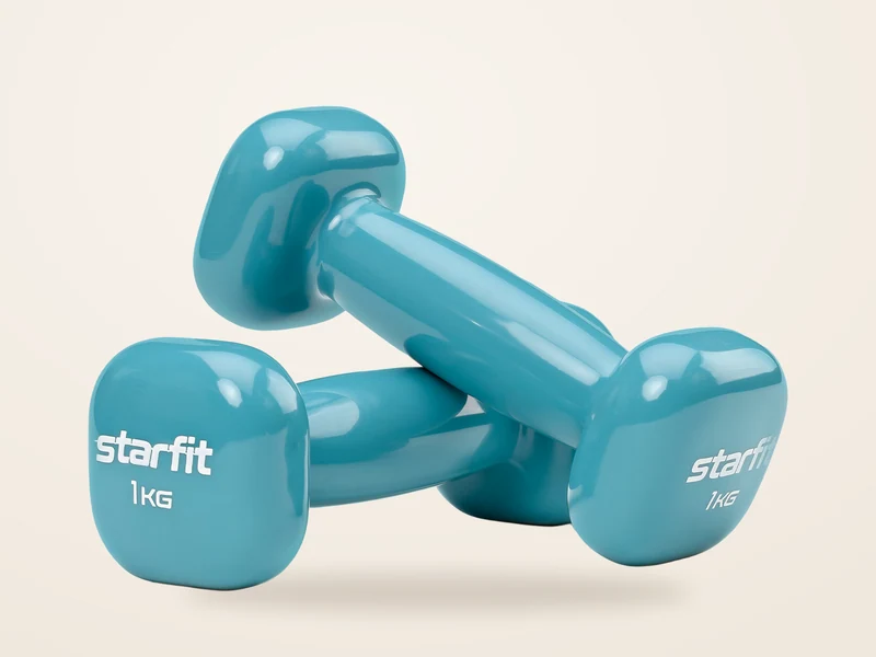 Виниловые гантели STARFIT DB-105, 1 кг, 2 шт.